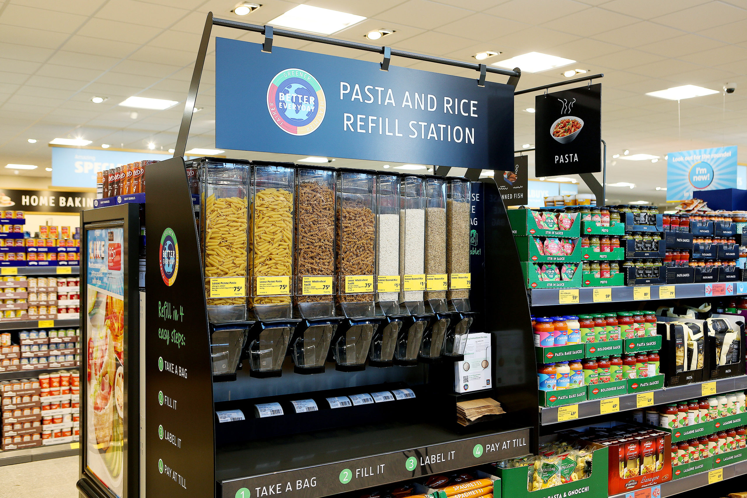 Aldi begins packaging-free products trial in Cumbria