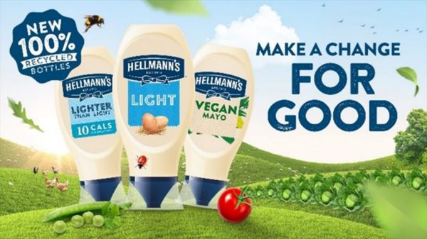 Hellmann’s shifts to 100% post-consumer recycled plastic