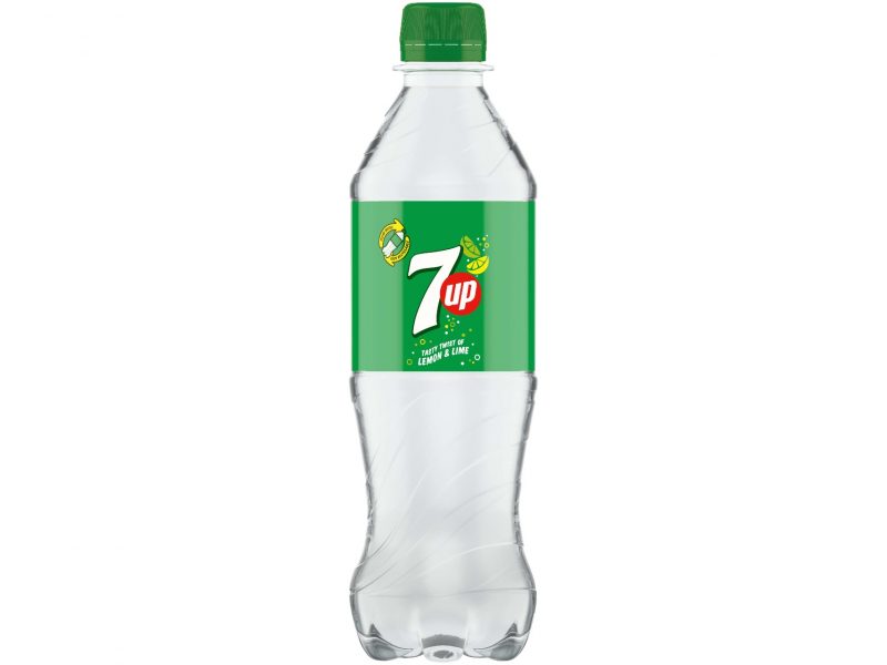 7UP switches to clear bottles