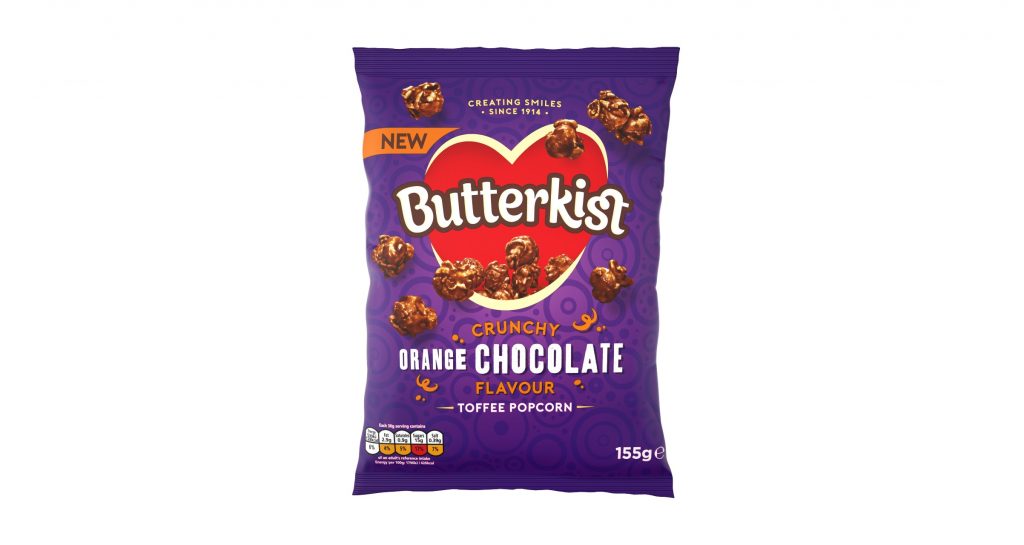 Butterkist launches chocolate orange toffee popcorn