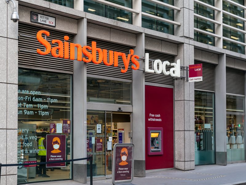Sainsbury’s hit by backlash to unmasked staff