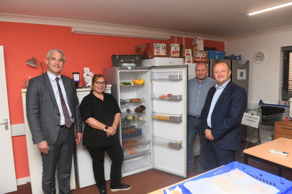 Cambridgeshire MP visits Co-op community fridge