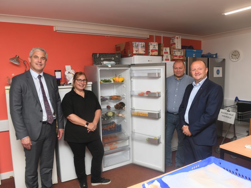 Cambridgeshire MP visits Co-op community fridge