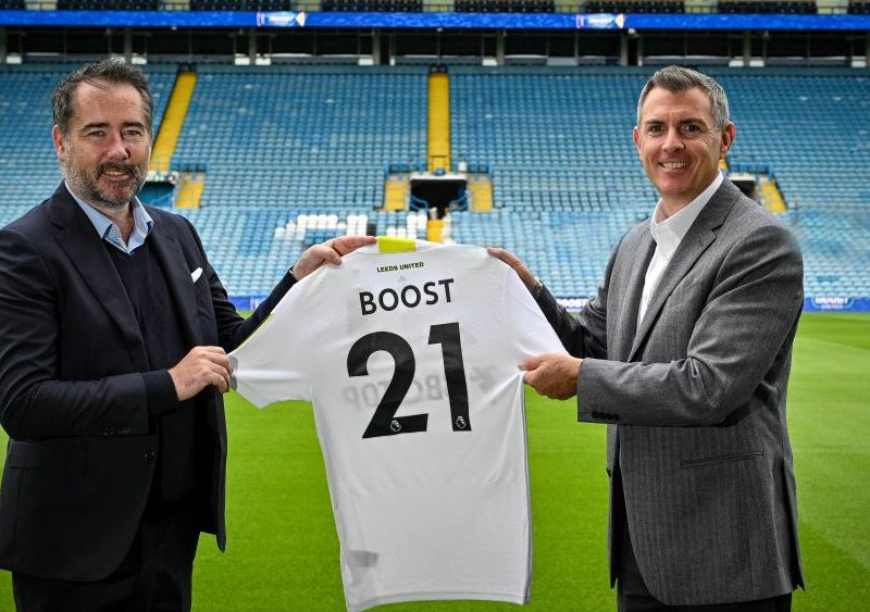 Boost Drinks sign as official global partner of Leeds United