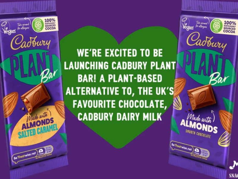 Mondelez unveils new vegan Cadbury Plant Bar