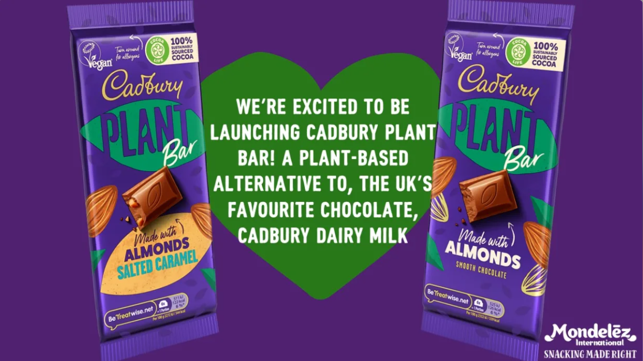 Mondelez unveils new vegan Cadbury Plant Bar