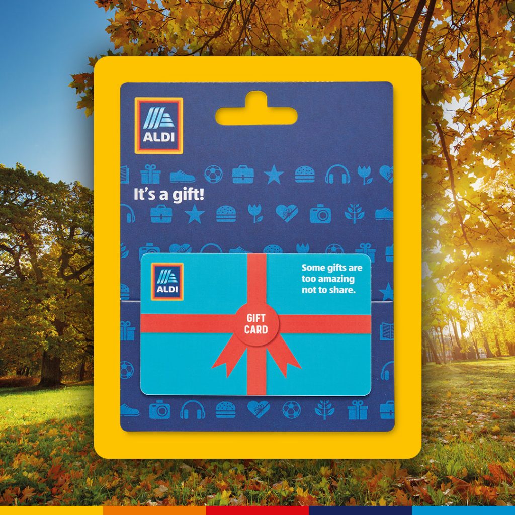 Aldi has launched gift cards in all its UK in over 920 stores.