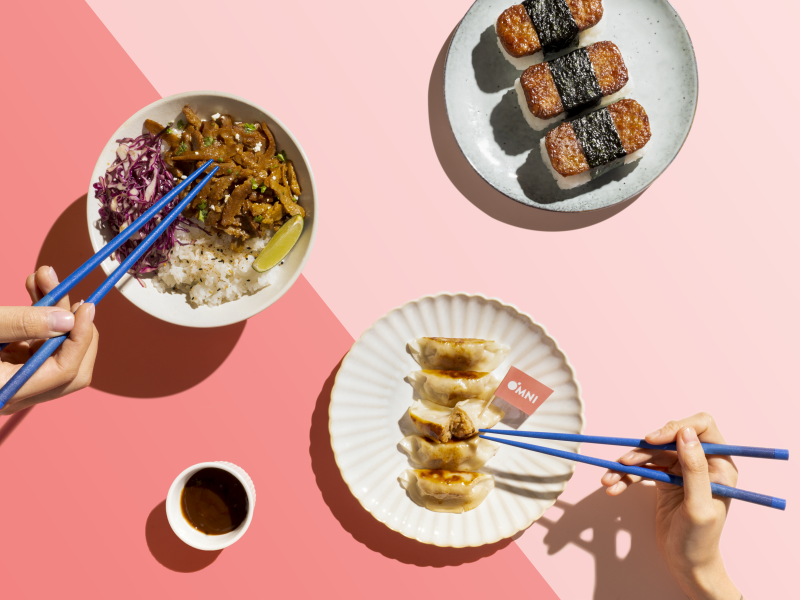 OmniFoods has announced that its 100 per cent plant-based pork-style proteins are now available at Sainsbury’s.