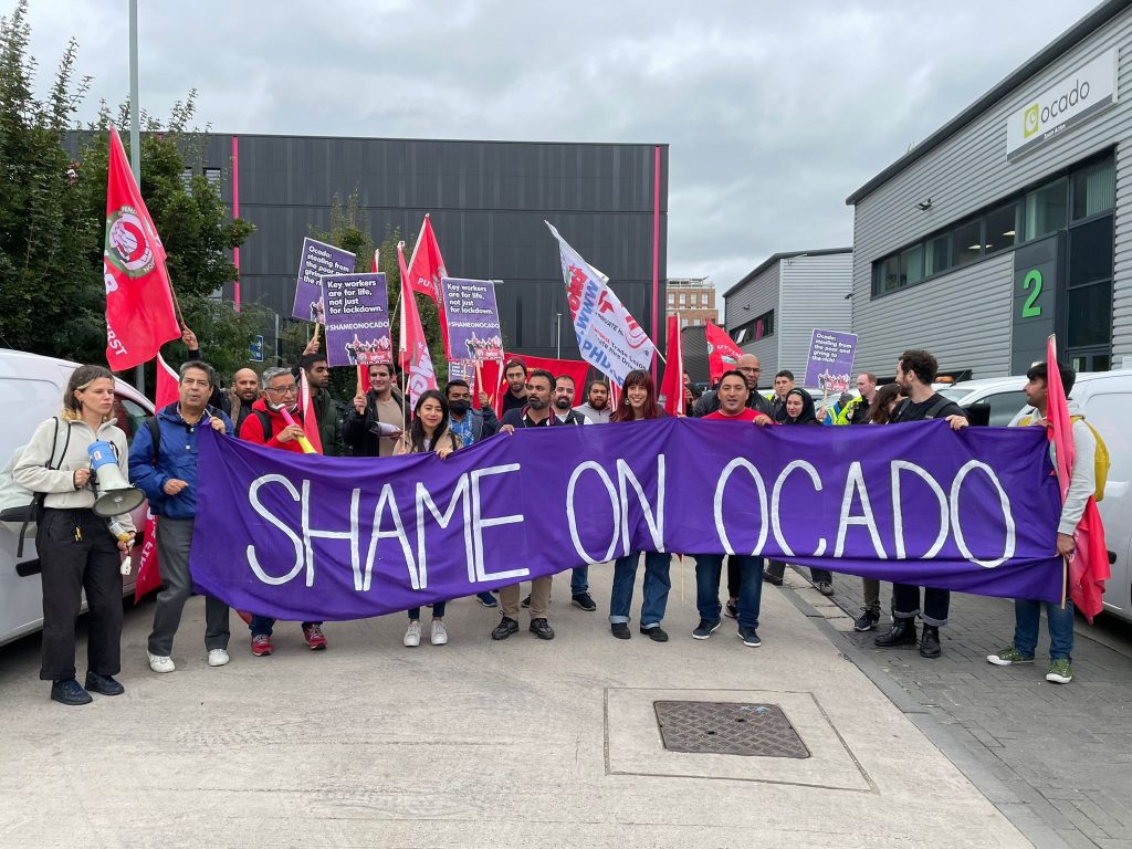 Ocado ‘stealing from the poor & giving to the rich’, say riders