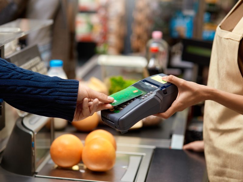 The spending limit on each contactless card has increased to £100, from £45.