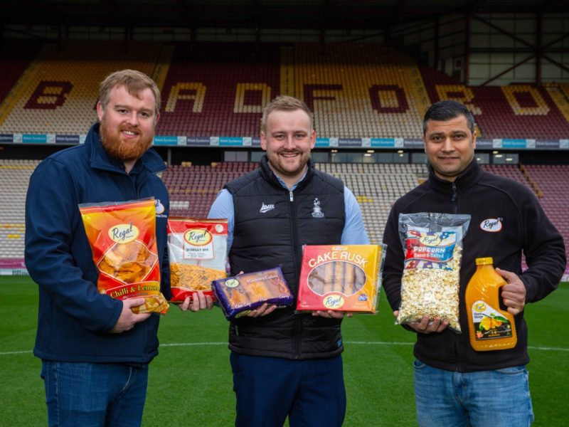 Regal Foods has announced a new two-year partnership with Bradford City AFC, which is scheduled to kick off in the 2022/23 season.  