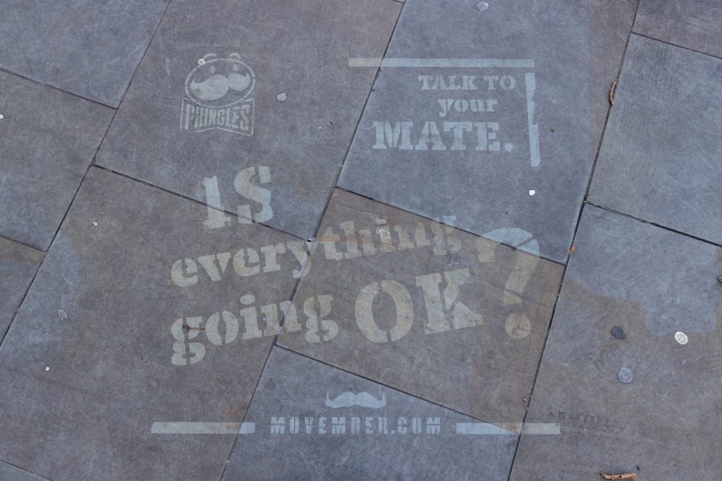 Pringles has launched its new ‘Movember’ street art campaign in support of men’s mental health.  