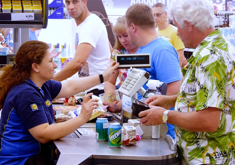 Lidl store staff/supermarket
