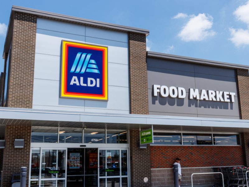 Outside of an Aldi Supermarket