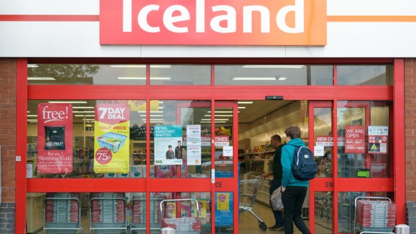 Outside of Iceland supermarket