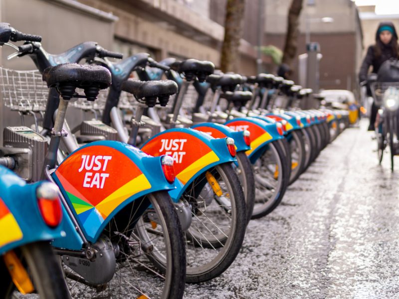 Just Eat cyclists
