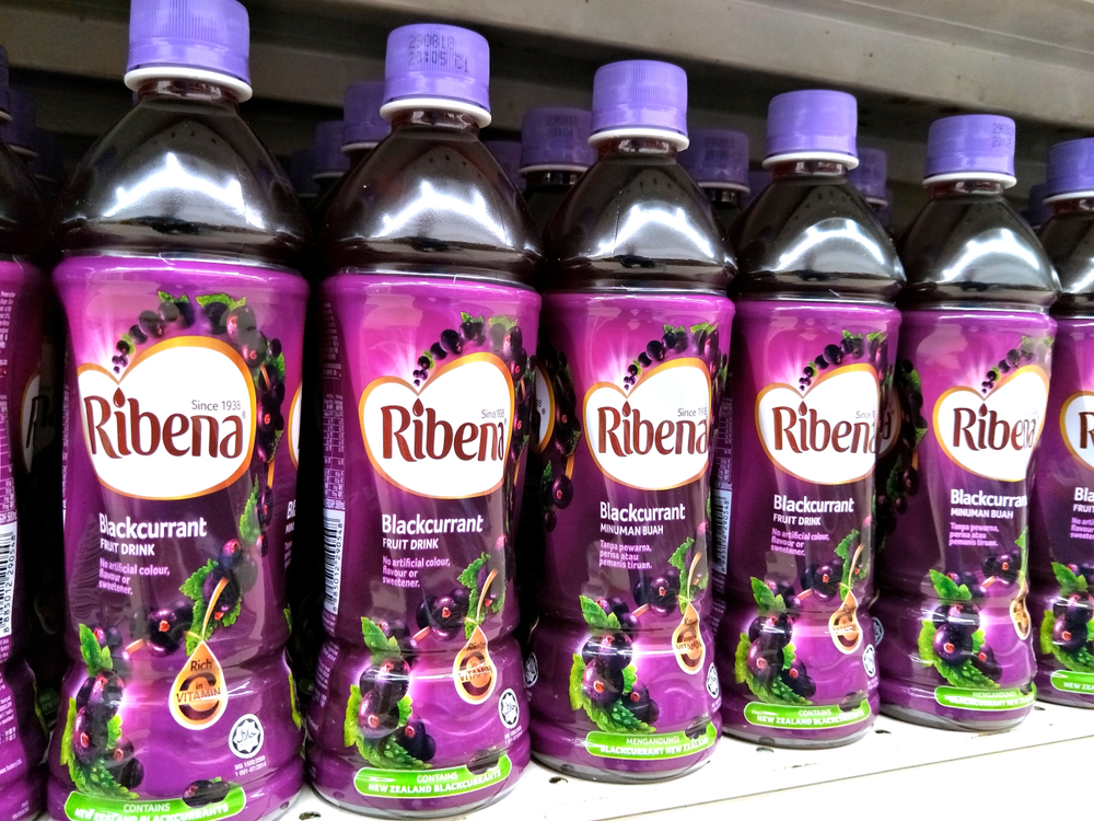 Shelf of Ribena