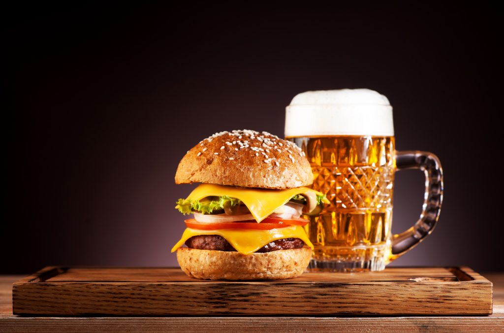 beer and burger