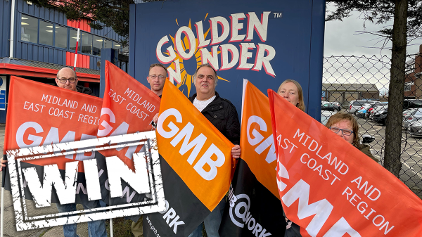 GMB union celebrate win