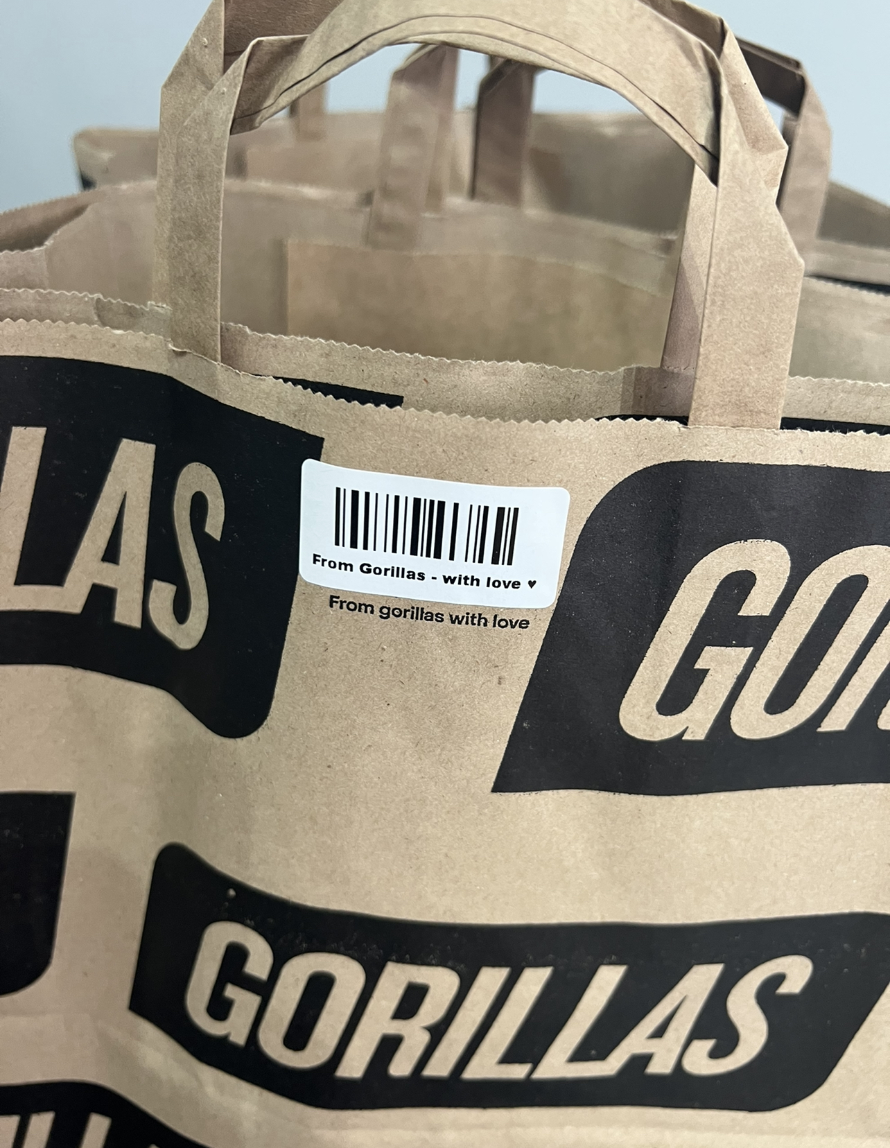 Gorillas bag