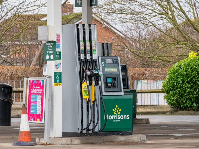Morrisons petrol pump