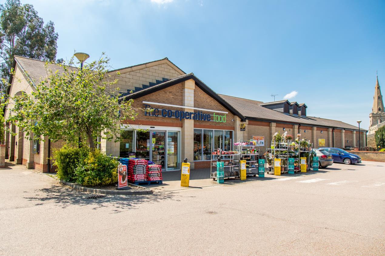 The Thrapston Central England Co-op in Oundle Road before work on the transformation began.