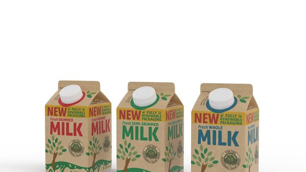 Brakes new sustainable milk cartons
