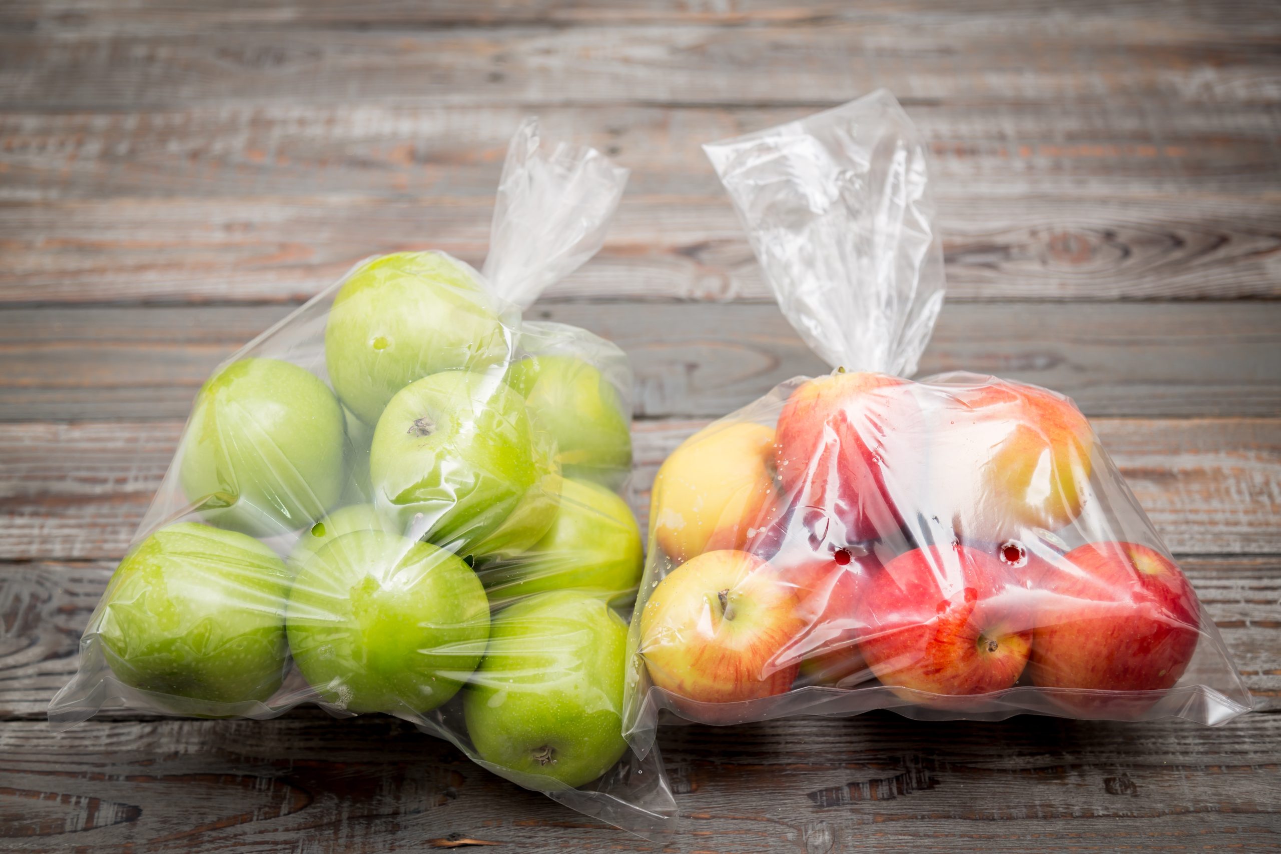 unethical plastic bags apples