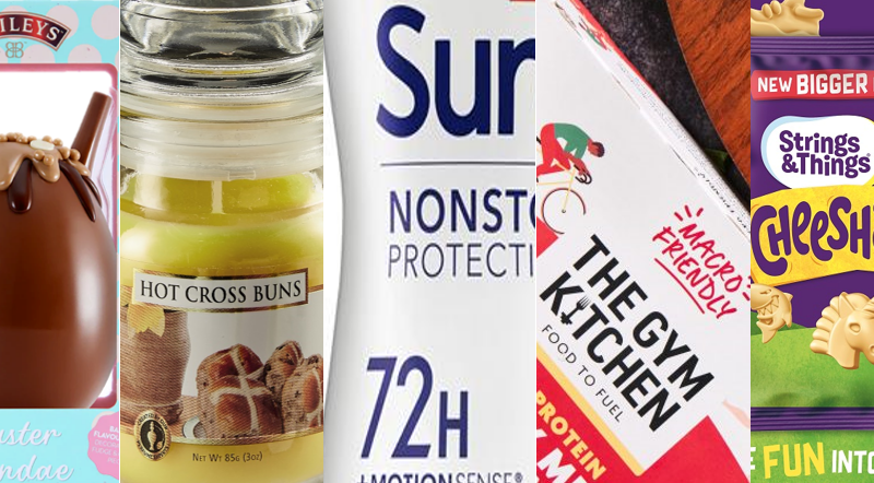 Five new products this week include products from Aldi, Baileys, Unilever, The Gym Kitchen and Strings & Things.