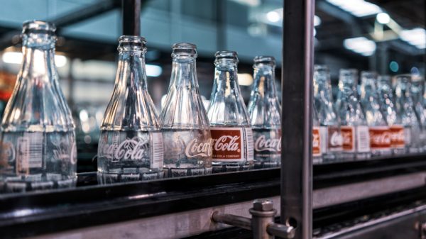 Empty Coca Cola bottles