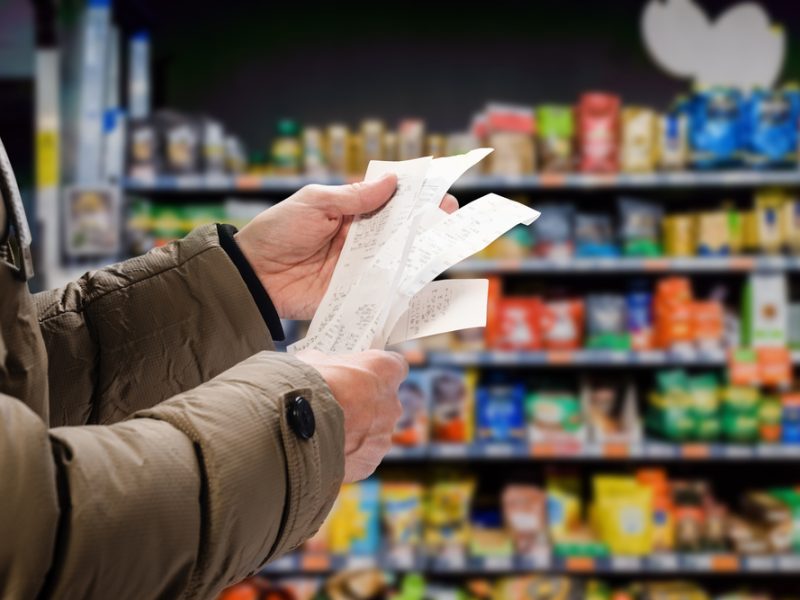 Grocery receipts