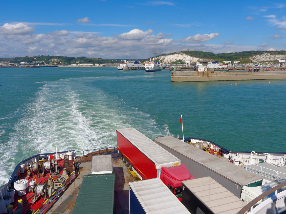 A ferry in dover.