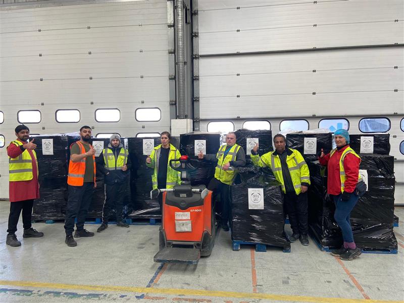 Earth & Wheat donating nine pallets of bread.