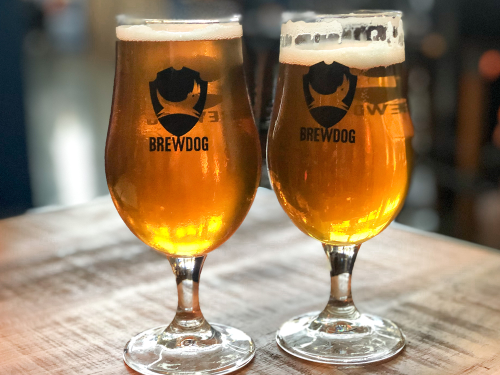 A couple of Brewdog pints.
