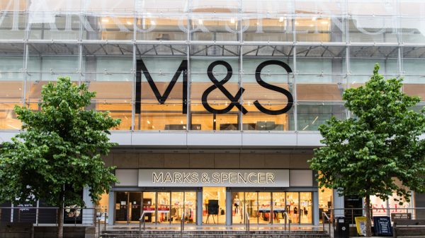 The exterior of an M&S store.