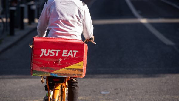 Just eat delivery biker.