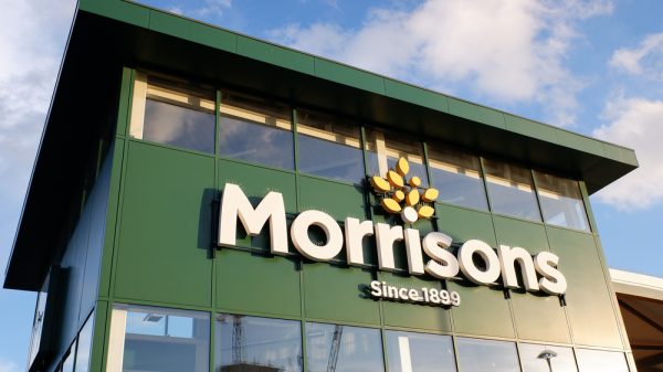 The exterior of a Morrisons store.