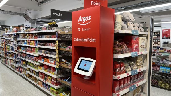 An Argos click & collect in Hampstead Sainsbury's.