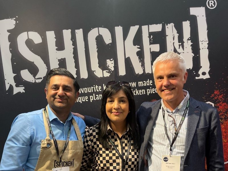 Plant Alternative's founders: Parm and Satvinder Bains with Veg Capital's Matthew Glover