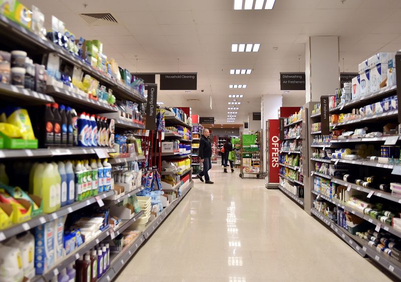 The cleaning aisle in Waitrose.