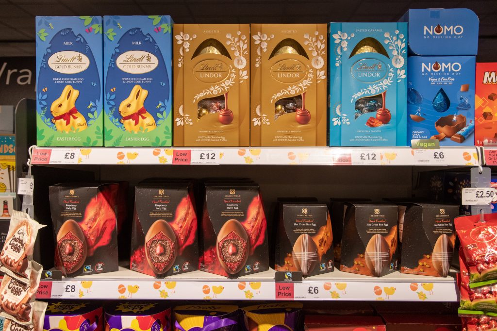 Part of the Easter range at Central England Co-op.