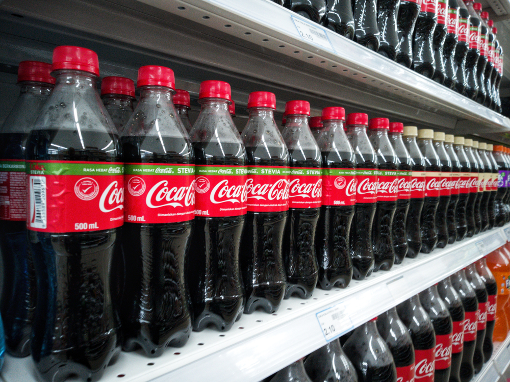 Coca-cola sold in supermarkets