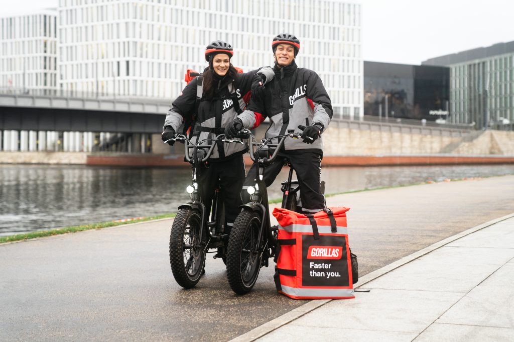 Gorillas cyclists