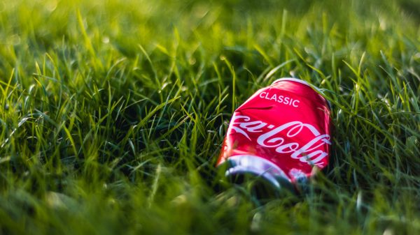 Coke can littered