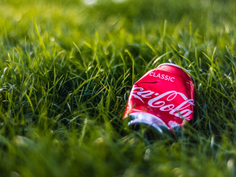 Coke can littered