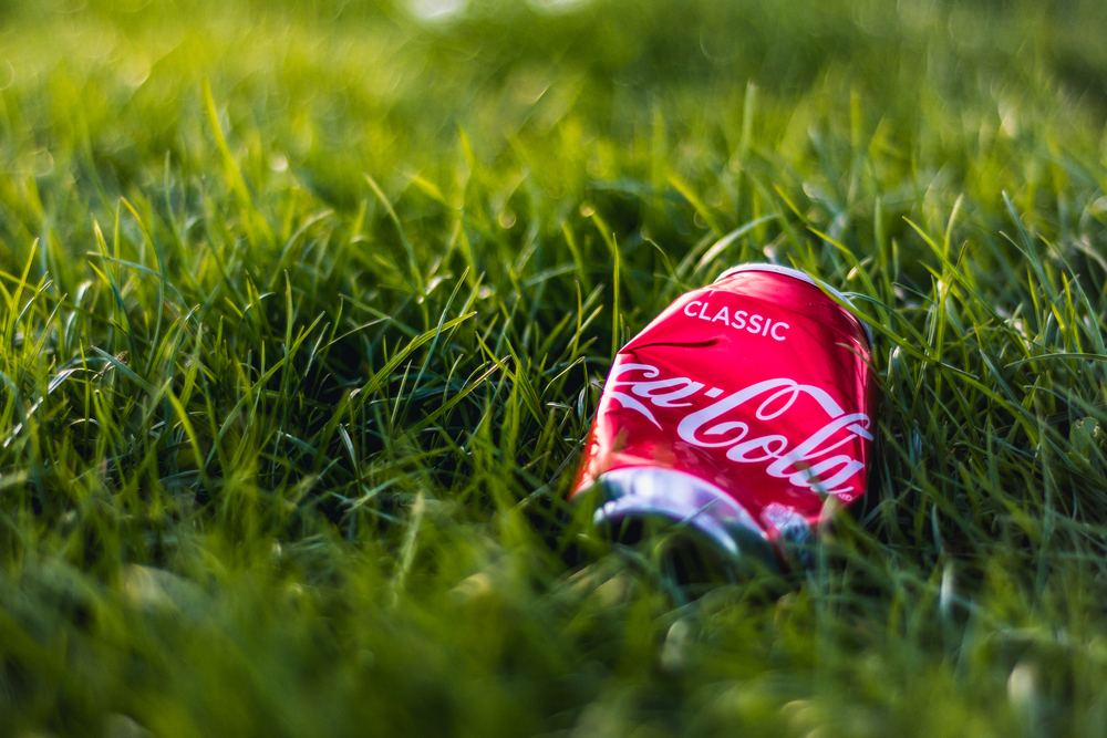 Coke can littered