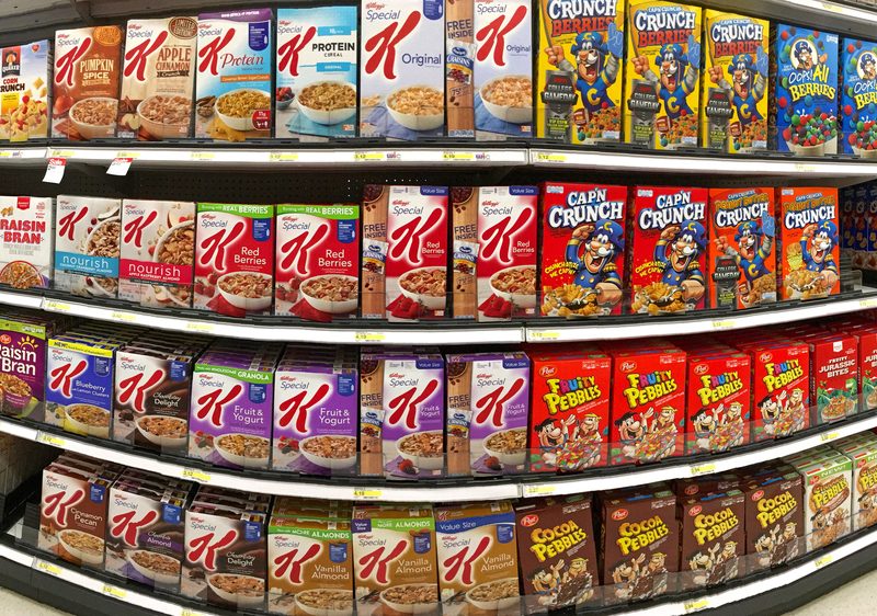 Cereal shelf