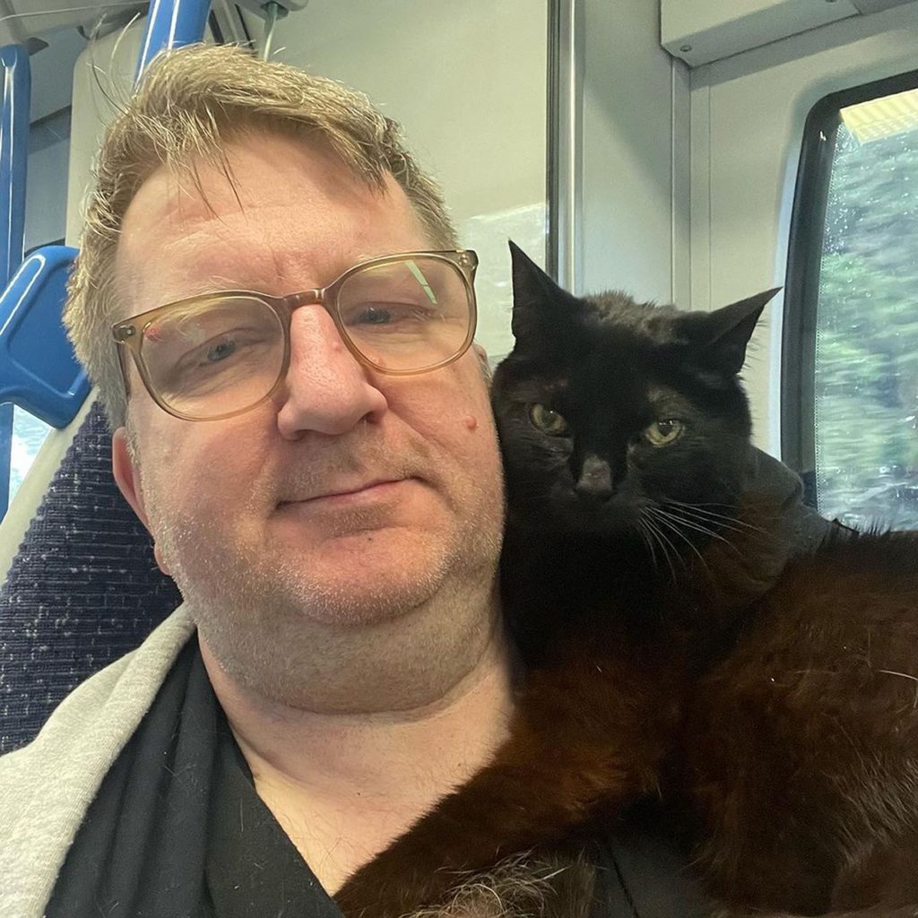 assistance cat with Mr fenn