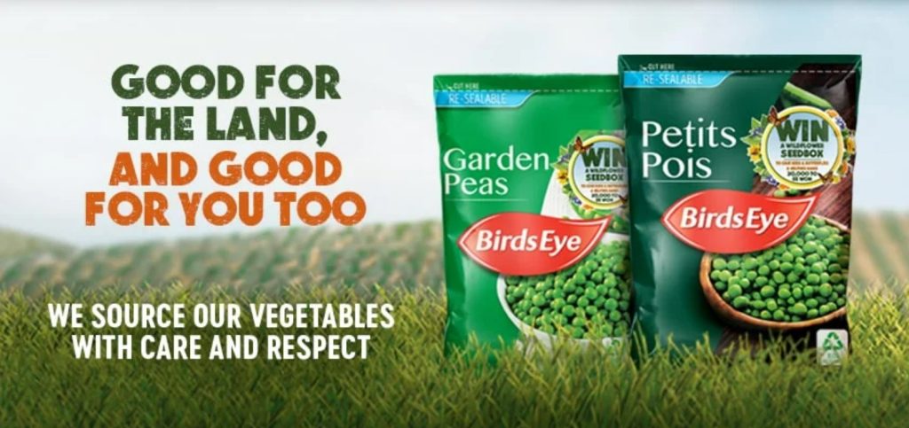 Birds Eye peas