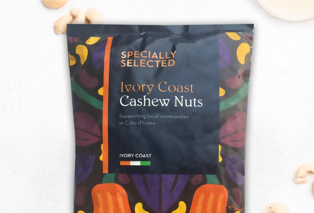 A bag of cashews from Aldi.